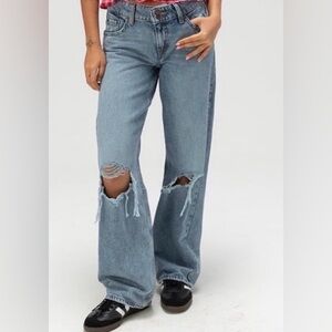LEVIS SUPER LOW WIDE LEG JEANS